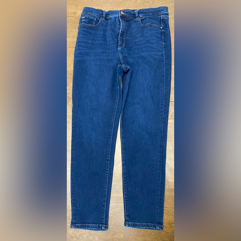 Ann Taylor Blue Skinny Jeans Sleek Fit